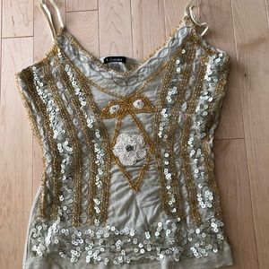 COPY - Beaded Gorgeous Tank-top Size S; New